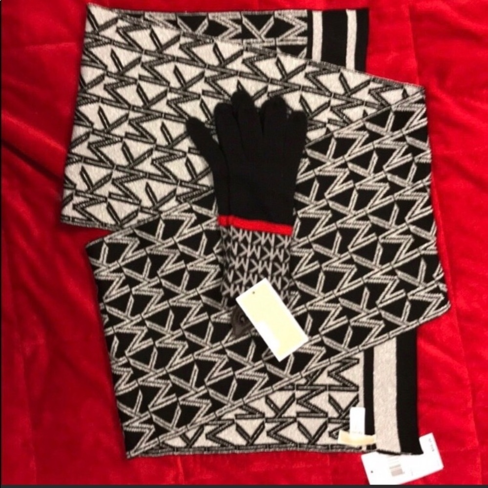 NWT MK scarf and glove set!